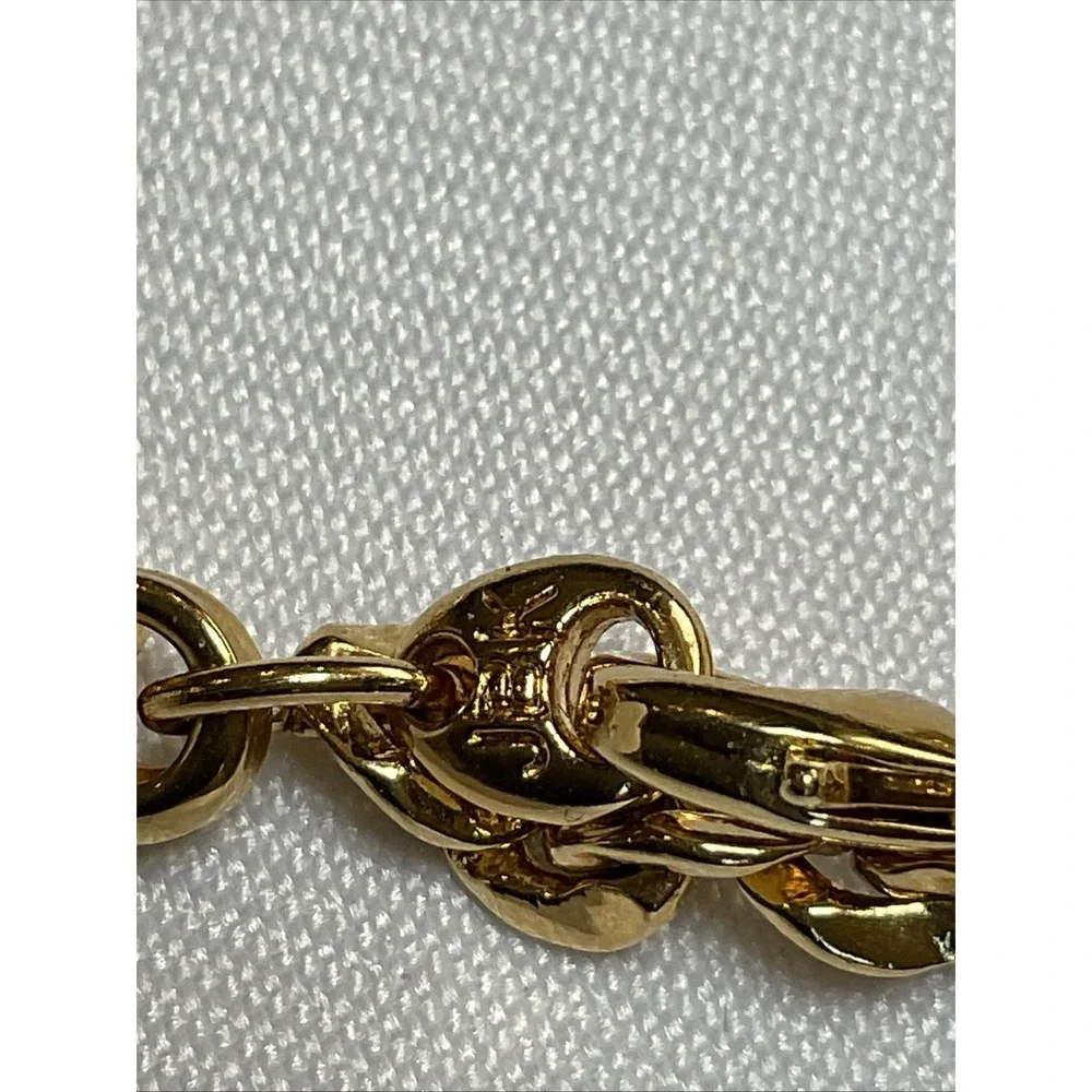 Camrose & Kross JBK Jackie Kennedy Gold Toned XL Paperclip Necklace Crystals box